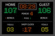 Vector Basketball Scoreboard