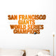 San Francisco Giants Wall Decal