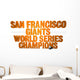 San Francisco Giants Wall Decal