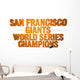 San Francisco Giants Wall Decal