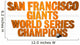San Francisco Giants Wall Decal