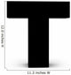 Letter T Wall Decal