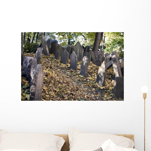 Old Jewish Cemetery Prague Wall Mural
