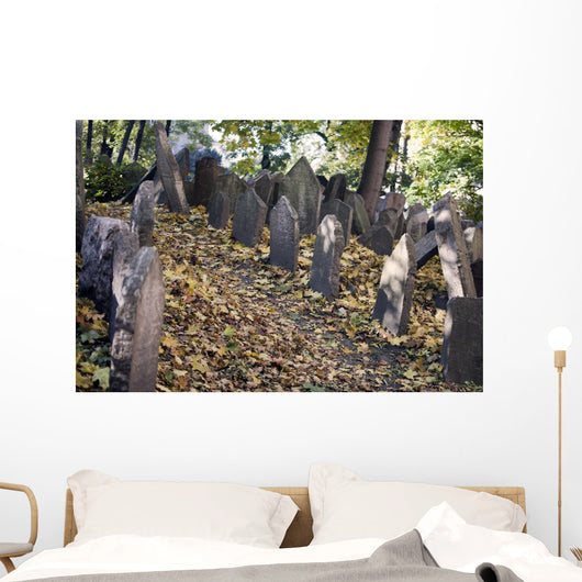 Old Jewish Cemetery Prague Wall Mural