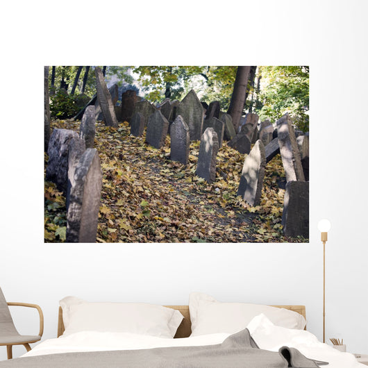 Old Jewish Cemetery Prague Wall Mural