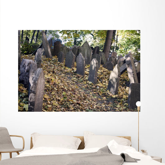Old Jewish Cemetery Prague Wall Mural