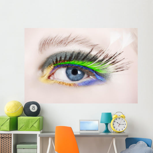 Macro Eye with False Wall Mural