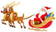 Santa and Reindeer Pulling