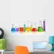 Laboratory Glassware Wall Decal