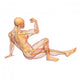 Male Human Body and Wall Mural