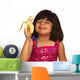 Young Girl Eating Banana Wall Decal