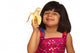 Young Girl Eating Banana Wall Decal