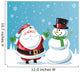 Santa Claus & Frosty the snowman Wall Mural