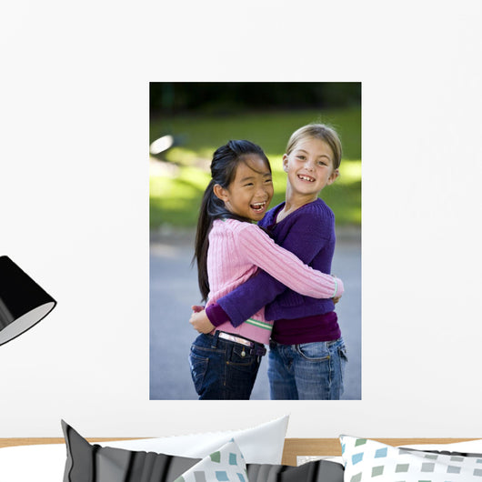 Best Friends Smiling and Wall Mural