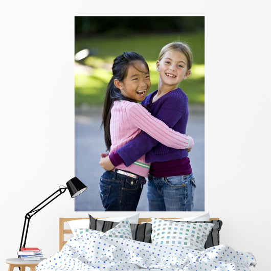 Best Friends Smiling and Wall Mural