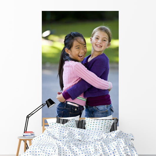 Best Friends Smiling and Wall Mural