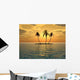 Mid Island Sunset2 Wall Decal