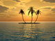 Mid Island Sunset2 Wall Decal