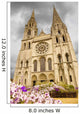 Chartes Cathedral Facade Wall Mural