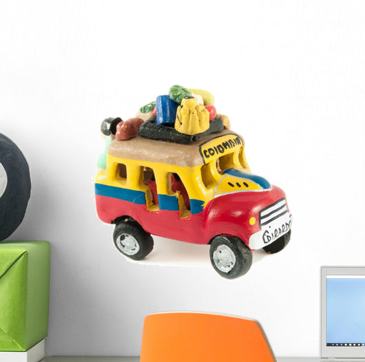 Model of a Colombian Bus or Chiva Wall Decal
