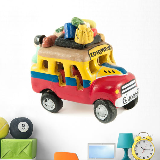 Model of a Colombian Bus or Chiva Wall Decal