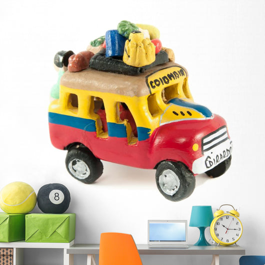 Model of a Colombian Bus or Chiva Wall Decal