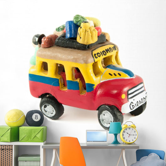 Model of a Colombian Bus or Chiva Wall Decal
