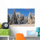 Winter forest landscape Schee Wall Mural