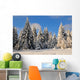 Winter forest landscape Schee Wall Mural