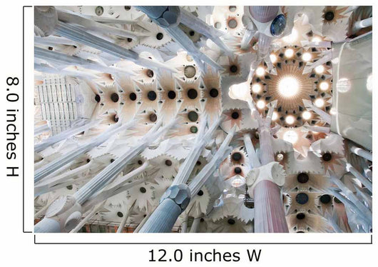 Details of the interior of the Sagrada Familia, Barcelona, Spain Wall Mural