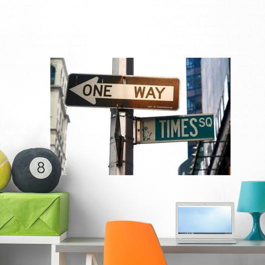 Street Sign Times Square Wall Decal