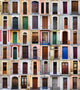 Front doors Barcelona, Spain Wall Mural