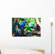 Group Parrots Wall Mural