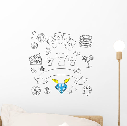 Casino Elements Collection. Wall Decal