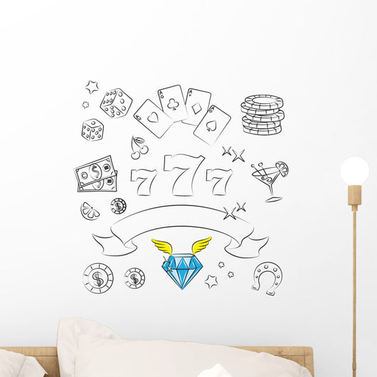 Casino Elements Collection. Wall Decal