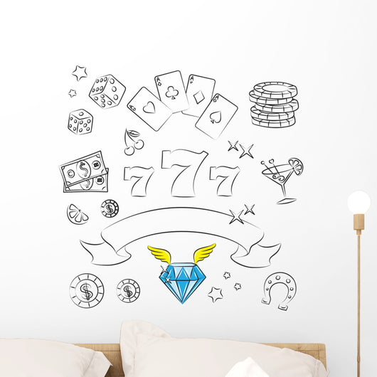 Casino Elements Collection. Wall Decal
