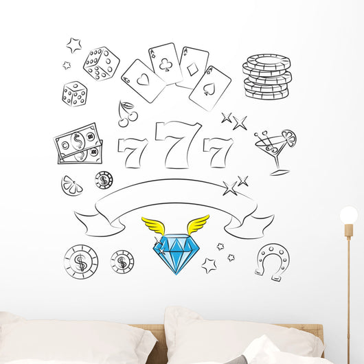 Casino Elements Collection. Wall Decal