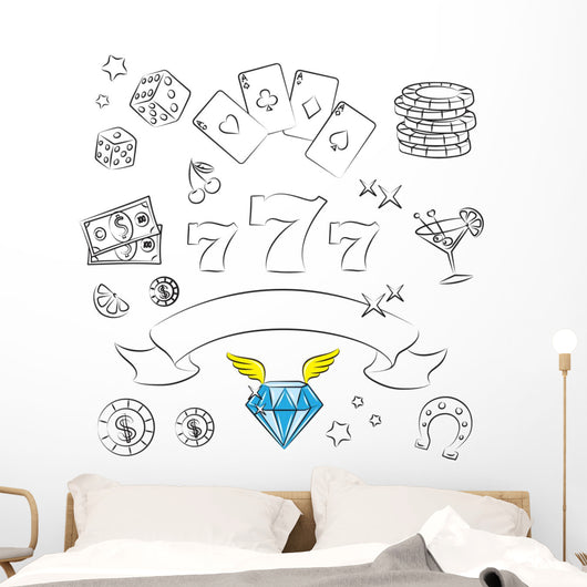 Casino Elements Collection. Wall Decal