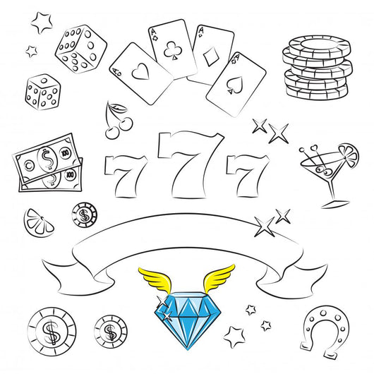 Casino Elements Collection. Wall Decal