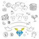 Casino Elements Collection. Wall Decal