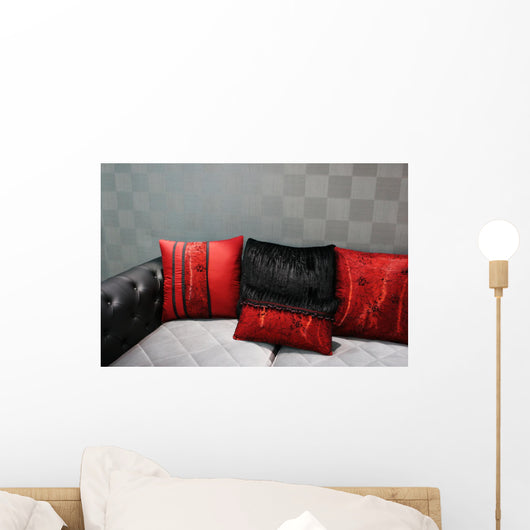 Black and Red Modern Sofa Wall Mural