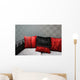 Black and Red Modern Sofa Wall Mural