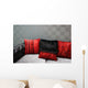 Black and Red Modern Sofa Wall Mural