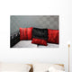 Black and Red Modern Sofa Wall Mural