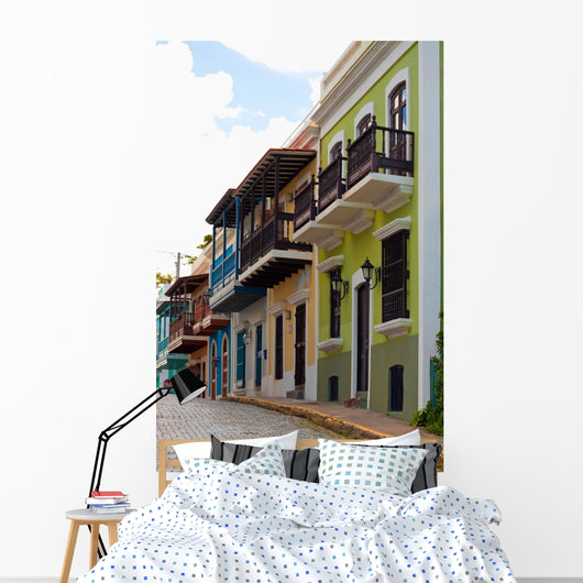 Colorful Old San Juan PR Wall Mural