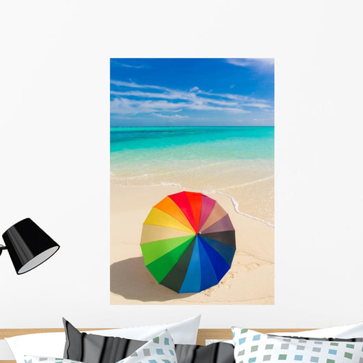 Colorful Umbrella Beach