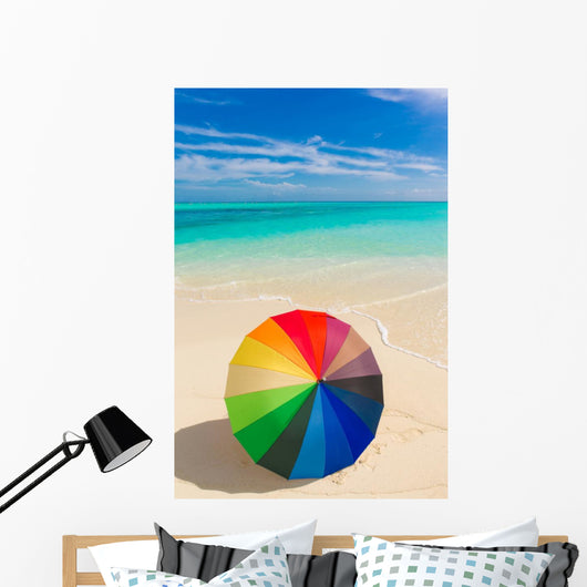 Colorful Umbrella Beach
