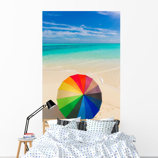 Colorful Umbrella Beach