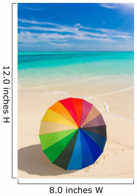 Colorful Umbrella Beach