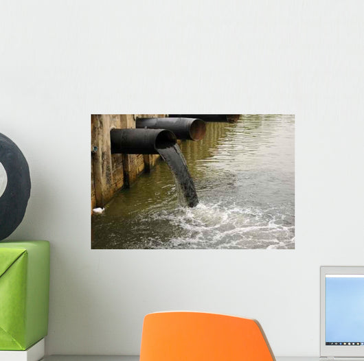 Water Pollution Wall Decal